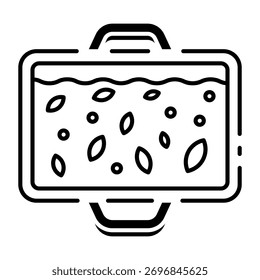 Este icono de la cacerola es adecuado para el Día de Acción de Gracias.