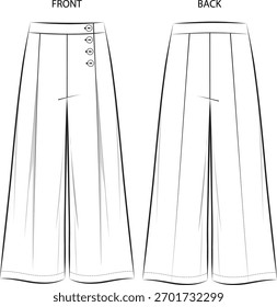 Este es un pantalón de ajuste regular casual con Botones elásticos.