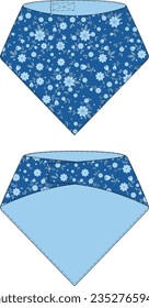 This is cat accessory neck scarf editable vector file with print. you can add you print as well