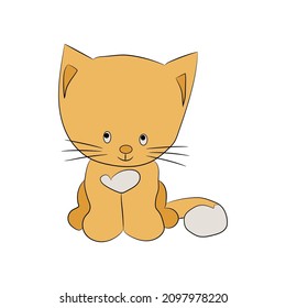 This is Cat clipart. Digitally drawing and colored and downloading easily. Anyone can change colors with their own skills.