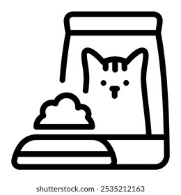 This Cat food icon is suitable for veterinary, pet lover, animal shelter, etc.