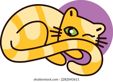 This cat illustration features a group of cats in various poses and expressions, with different colors and patterns. Perfect for promoting pet-related products or services.