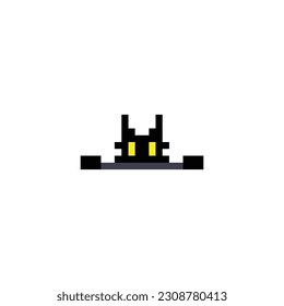 this is a cat in pixel art with black color,this item good for presentations,stickers, icons, t shirt design,game asset,logo and project.