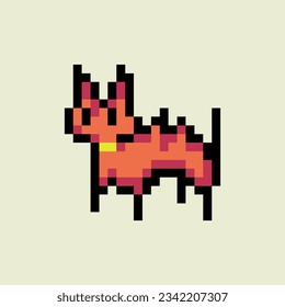 este es un gato con arte en píxeles de color colorido, este artículo es bueno para presentaciones, pegatinas, iconos, diseño de camisetas, activos de juego, logotipo y proyecto.