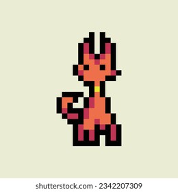 this is a cat in pixel art with colorful color,this item good for presentations,stickers, icons, t shirt design,game asset,logo and project.
