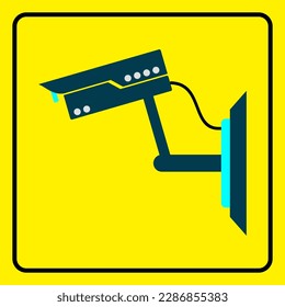 this is cctv vector icon design