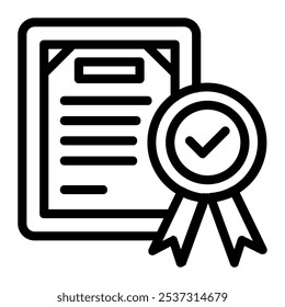 This Certificate icon is suitable for law, justice, legal, etc.