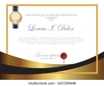 this is certificate template for award or aggrement