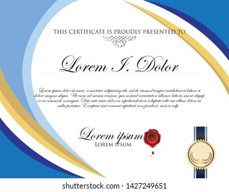 this is certificate template for award or aggrement