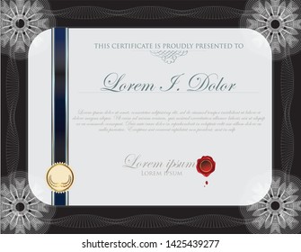 this is a certificate template design vector