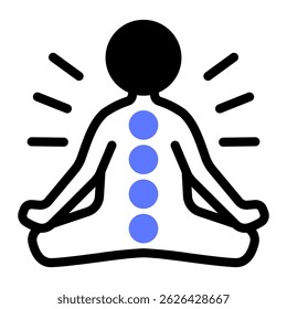 This Chakra icon is suitable for Yoga, Mindfulness, Healthy Lifestyle, etc