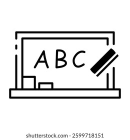 This Chalkboard icon is suitable for School, College, Education, etc