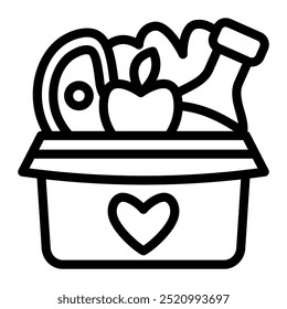 This charity icon is suitable for food and agriculture, etc.