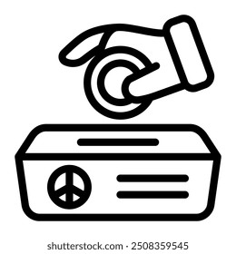 This Charity icon is suitable for Peace Day, etc.