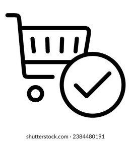 This Checkout icon is suitable for shopping, ecommerce, supermarket and business