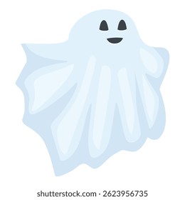 This cheerful ghost is ready to add a playful touch to your halloween projects