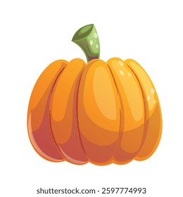 This cheerful pumpkin illustration is perfect for autumnthemed artwork or Halloween festive designs