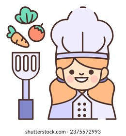 This Chef Kid icon is suitable for Universal Children Day