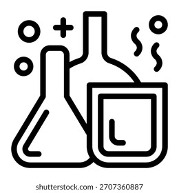 Este icono químico es adecuado para la farmacia.