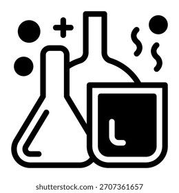 Este icono químico es adecuado para la farmacia.