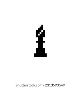 this is chess icon 1 bit style in pixel art with black color and white background ,this item good for presentations,stickers, icons, t shirt design,game asset,logo and your project