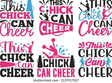 
This Chick Can Cheer Holiday Printable Vector Illustration svg