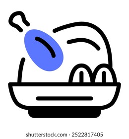 This Chicken icon is suitable for food and agriculture, etc.