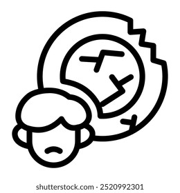 This children starving icon is suitable for food and agriculture, etc.