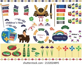 This is Children's Day  Items set