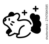 This Chincilla icon is suitable for animals and pets.