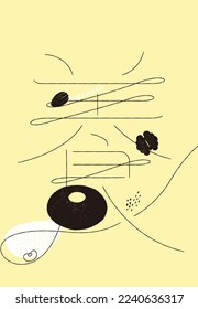 This is the Chinese character 'Yang' typography artwork. 'Yang' means to raise (after childbirth).