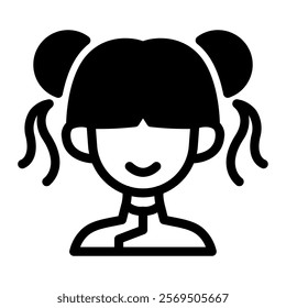 This Chinese girl icon is suitable for Chinese New Year, Lunar Festival or other Chinese Festival, etc.