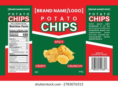 This is a Chips packet design by Me. Every text has been outlined. 