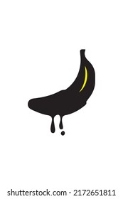 this is a chocolate banana logo that is suitable for cafe logo design