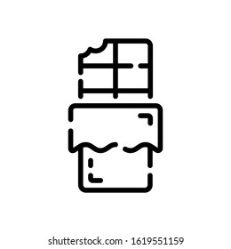 this is chocolate vector icon on a white background.