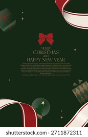 Este es un diseño de fondo de tarjeta de Navidad.