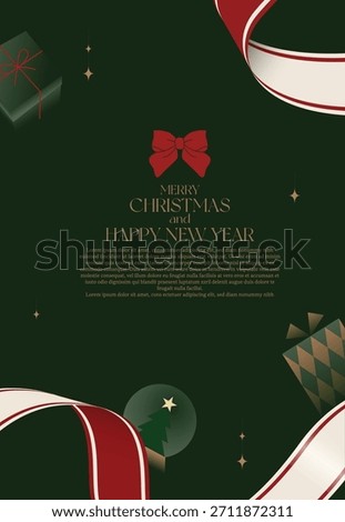 This is a Christmas card background design.