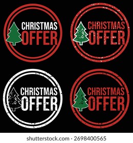  This is a Christmas offer design. It is vector art.