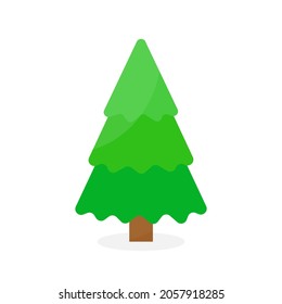 This is a Christmas tree isolated on a white background.
