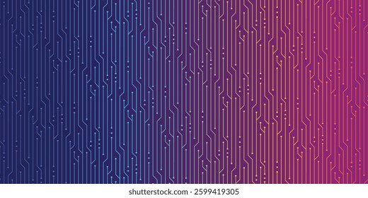 This is Chromatic Circuit of Technology Background. Technology industrial and business illustration. Cool design for presentation or banner background.