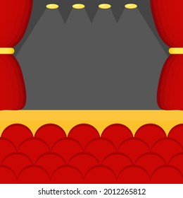 Das ist ein Kino. Theater und Aufführung, Show, Unterhaltung und Hörsaal. 
