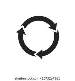 This circular arrow icon is widely recognized as a symbol representing refresh and reload actions, which are commonly utilized in applications and websites to indicate necessary updates or restarts