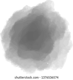 This is a circular watercolor style background illustration.