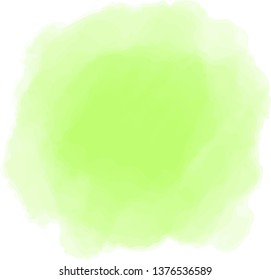 This is a circular watercolor style background illustration.