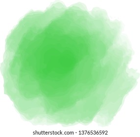 This is a circular watercolor style background illustration.