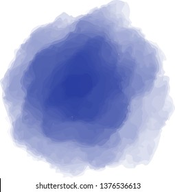 This is a circular watercolor style background illustration.