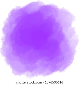 This is a circular watercolor style background illustration.