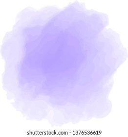 This is a circular watercolor style background illustration.