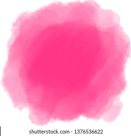 This is a circular watercolor style background illustration.