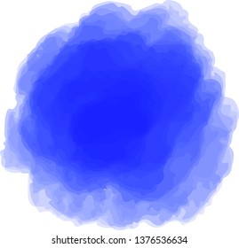 This is a circular watercolor style background illustration.